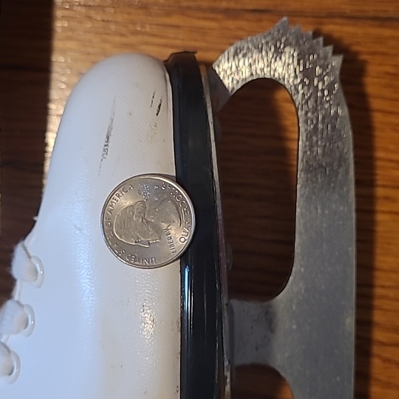 NWOT VTG Lange Libra White Leather Womens Iceskates/Figureskates - Picture 3 of 17